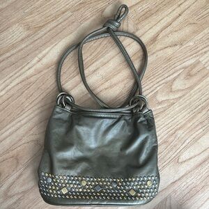 Olive Green and jeweled bag